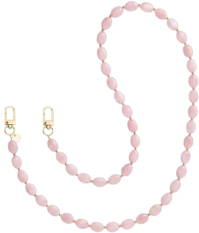 xoxo Wildhearts telefoonkoord - Ocean Blush - Lang Koord - Geschikt voor iPhone - Geschikt voor Samsung - Universeel - Phone cord - Telefoonketting - Koord voor telefoon - Telefoon hanger ketting - Parelketting - Roze