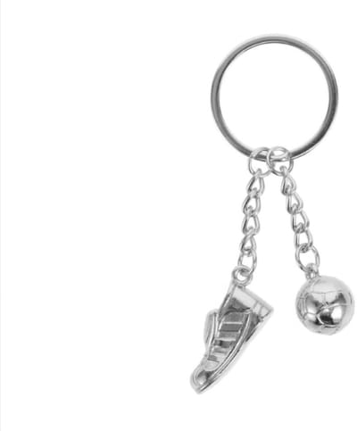 Scoby - Sleutelhanger - Voetbalschoen - Voetbalfan - Keychain - 1 Stuks - Zilver