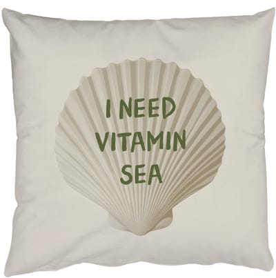 Sierkussens - Kussentjes Woonkamer - 50x50 cm - Schelp - Quote - Groen