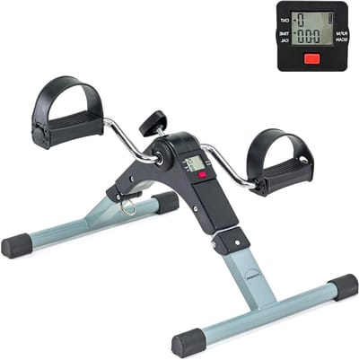 Mini Hometrainer - Oefenfiets - Thuis Bewegen - Opvouwbaar Ontwerp - 2.3 kg - Zwart