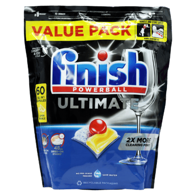 Finish Powerball Ultimate Lemon Vaatwastabletten - 60 Stuks