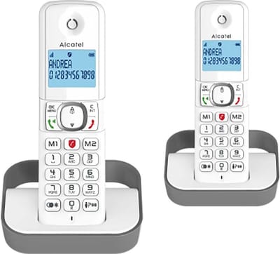 DECT Draadloze Telefoon Duo Set Grijs