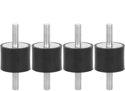 SPHProducts - Rubber Mounts - Trillingen Isolator - Geschikt voor auto en motor - Zwart - Demper voor geluid en trillingen - 4 stuks - Ideaal voor luch...