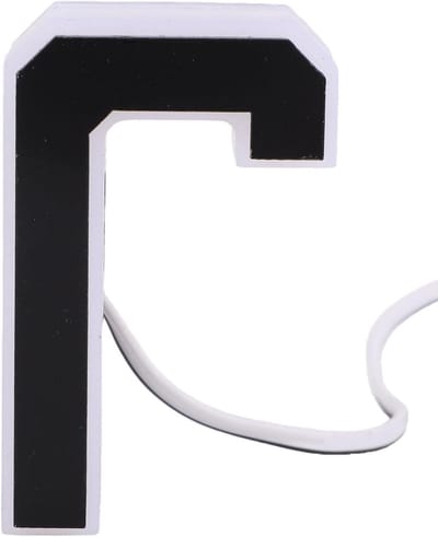 LED Huisnummer - Verlicht Adresbord - Adres Herkenning - Acryl met Achtergrondverlichting - 6.75 cm Hoog - Zwart Wit