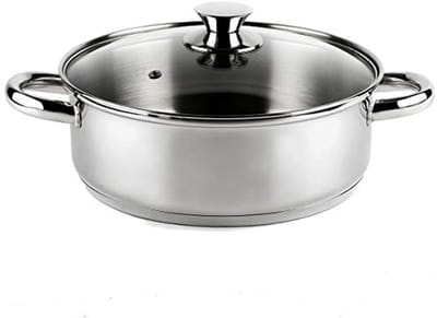 Inductie Kookpan 26 cm van Roestvrij Staal met Gecapselde Bodem