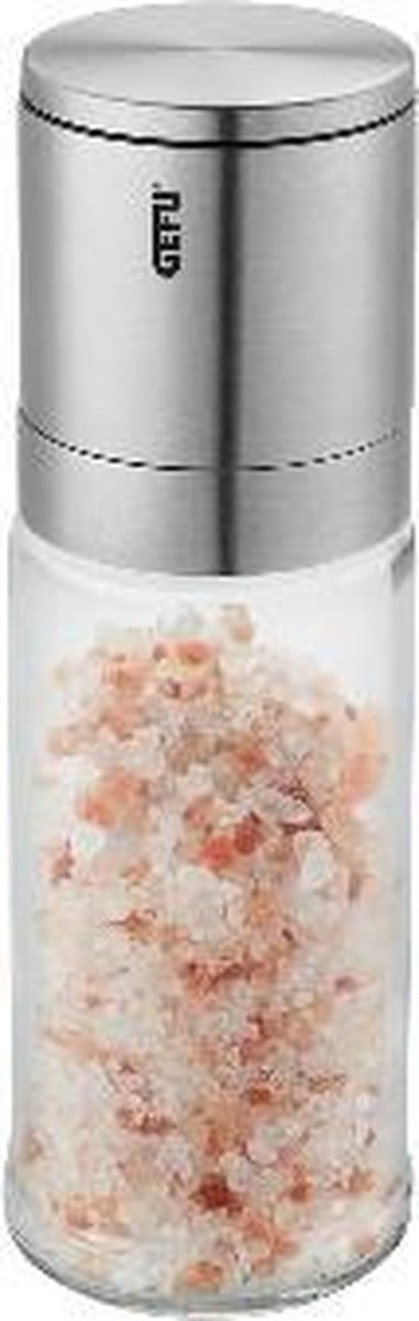 GEFU LAMOLA Zout- en Pepermolen 16,6 cm – Keramisch Maalwerk – RVS/Glas