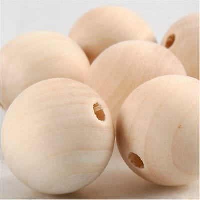 Creativ Company Wooden Beads Ø 25mm 8pcs.