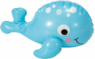 Intex opblaasbare dolfijn - kunststof - lichtblauw/wit - 25 x 23 cm - waterspeelgoed