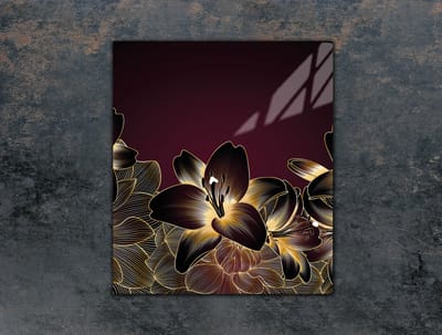 TMK ArtDeko - Snijplank - Orchidea - 45x52 cm - Glas