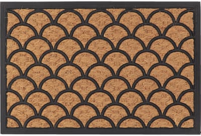 Luance Warm Welcome Deurmat - anti slip - rechthoek - golf patroon - 60 x 40 cm - buiten - schoonloopmat