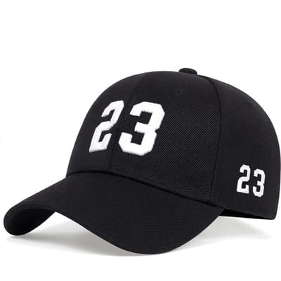 Unisex 23 Borduur Baseballpetten Lente Herfst Buiten Verstelbaar Casual Petten Hip Hop Pet Zonbeschermingspet black