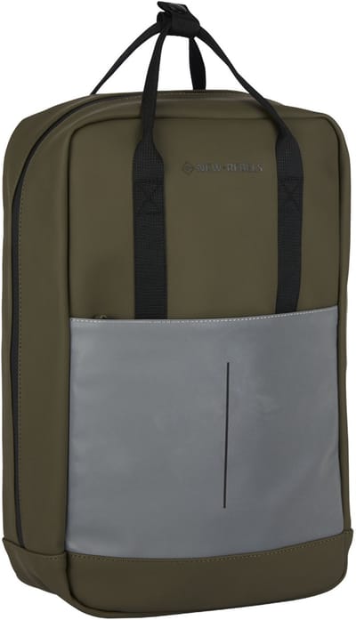 New Rebels Bowie Cape Coral Olijf Groen 14L Rugzak Reflectie Waterafstotend Laptop 13