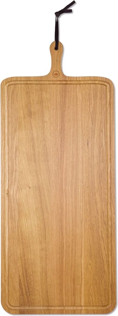 Dutchdeluxes - Luxe - Eikenhout - Rechthoek - Broodplank - Snijplank - Serveerplank - XL - 70x34 cm - Bruin - Mesvriendelijk hout en sapgeul aanwezig.