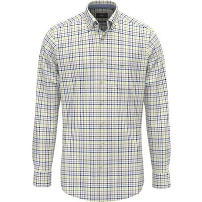 Fynch-Hatton Overhemd Multicolor Check Washed Oxford Pear-Multi / male