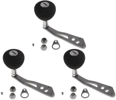 Dailygoods- Reelhandvat Duurzaam - Draaibare Knop - EVA Grip - Inklapbare Handgreep - Antislip - Lichtgewicht Metaal - Hengel