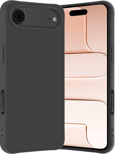 Hoes - Geschikt voor Apple iPhone Air - Sterk & Shockproof - Hoesje Cover - Siliconen Case - Zwart