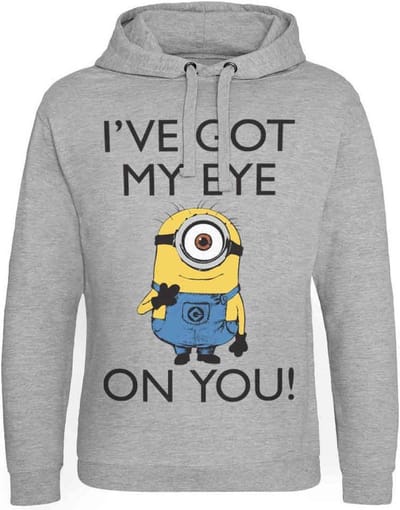 Minions Hoodie/trui -S- I Got My Eye On You Grijs
