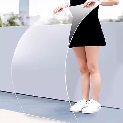 Polycarbonaat Plaat - Acryl Plastic Sheet - Kas Beglazing - UV-bestendig Slagvast - 40x50cm 5mm - Transparant