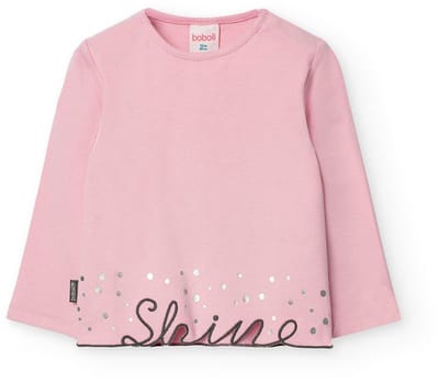 Boboli Knit T-shirt Met Lange Mouwen Roze 12 Months Meisjes
