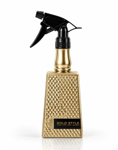 Water Spray Bottle voor Kappers – Luxe Goud/Zwarte Plantenspuit – Haar Sprayfles voor Dames & Heren ( 2 stuks ) – Gold Style
