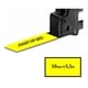 DYMO S0718470 / 18433 IND Rhino tape vinyl zwart op geel 19mm (huismerk)