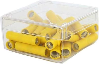 Kabeldoorverbinder geel 25 stuks box