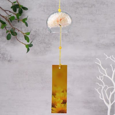 Nieuwe 1 STKS Windgong Japan Windgongen Handgemaakt Glas Keuken Kantoor Decor Japans Kamerdecor Voor Huisdecoratie Feest gray