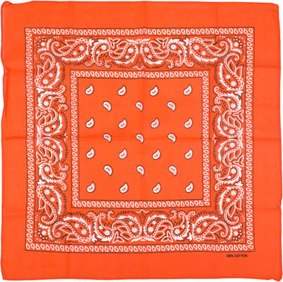 Bandana - 2 Stuks(s) - Oranje - Carnaval - Hoofddoek "55cmx55cm"