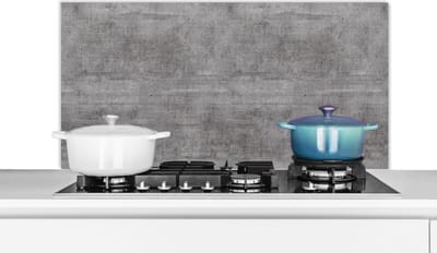 Spatscherm keuken 100x50 cm - Kookplaat achterwand Beton - Patroon - Antiek - Muurbeschermer - Spatwand fornuis - Hoogwaardig aluminium
