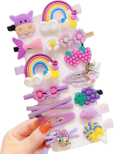 Hiden - Haarspelden Set - Haarclips - Haarspeld - Haarklemmen - Haar Accessoires - Kinderen - Set 2 - Paars