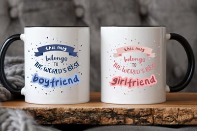 This mug belongs best BF & GF mok - Valentijn cadeautje voor hem - Valentijn cadeautje voor haar - Valentijnsdag - Verjaardag cadeau - Cadeau voor man - Cadeau voor vrouw - Grappige cadeaus - Mokken - Theeglazen - Koffiebeker