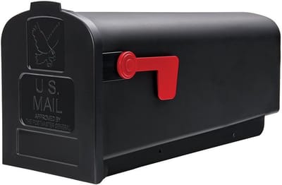 Brievenbus Landelijk - Postmeester Stijl - Buiten Ontvangst - Robuust Kunststof - Standaard Maat - Zwart