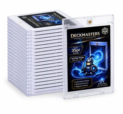 Deckmasters Magnetische Kaarthouders 20 Stuks - 35PT Card Holder - Ultra Thin 4,5 mm - Toploader - UV 99+ Bescherming voor verzamelkaarten – magnetic cardholder - Verpakt in hersluitbare sleeves