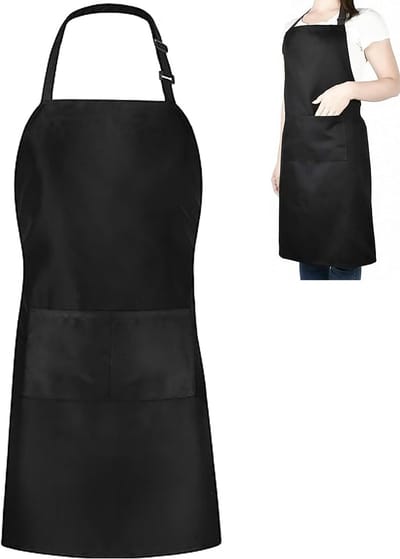 Verstelbare Keukenschort met 2 Zakken - Voor Thuiskeuken, Restaurant, Café, Bakken, Tuinieren & BBQ-Belle's product