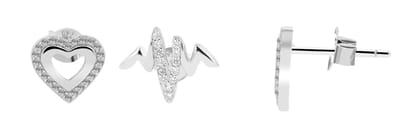 AKZENT Akzent Dames oorbel "Lira" van 925 Sterlingzilver, gerhodineerd, duurzaam