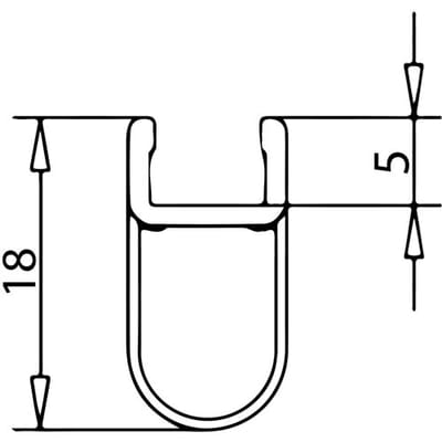 Kermi Raya replacement sealing strip 6034392