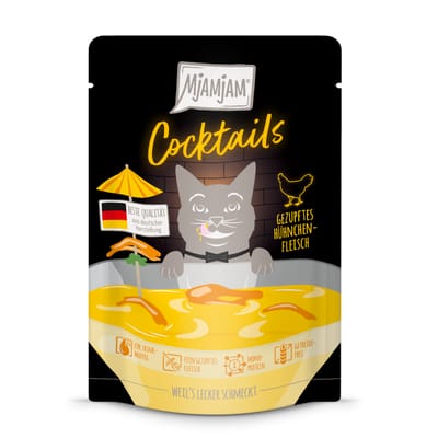 20x40g MjAMjAM Cocktails kip natvoer voor katten
