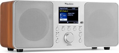 DAB radio met Bluetooth - Audizio Genua - DAB+ radio, FM radio - Auto scan - Zilver