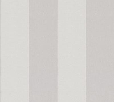 STREPEN BEHANG | Linnenstructuur - Beige Creme Grijs - A.S. Création Pure Elegance