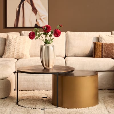 Starfurn - Salontafel Luna - Goud - 75x75x45 cm