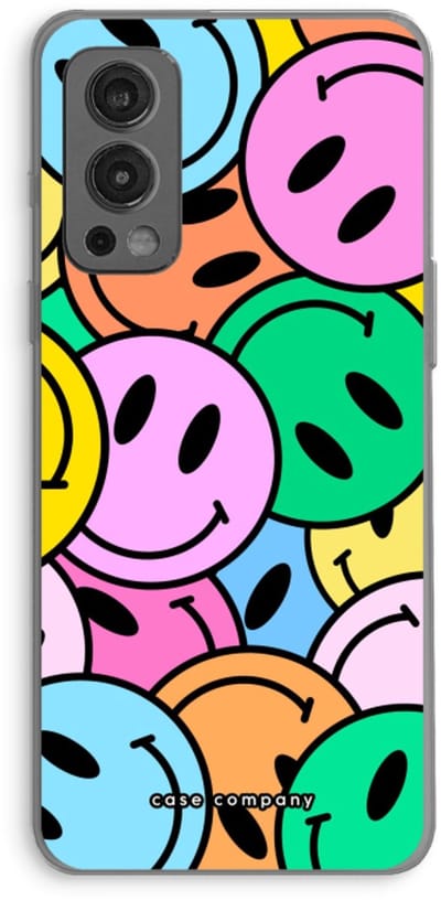 Case Company® - Hoesje geschikt voor OnePlus Nord 2 5G hoesje - Smiley N°1 - Soft Cover Telefoonhoesje - Bescherming aan alle Kanten en Schermrand