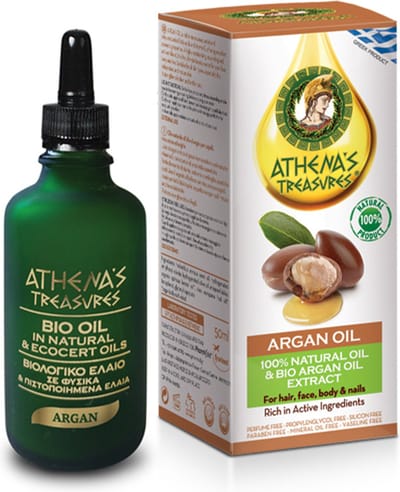 Pharmaid Athena’s Treasures Argan Natural Oil – 100% Biologische Arganolie voor Gezicht, Lichaam, Haar & Nagels (50ml)