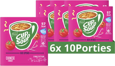 Knorr Cup A Soup - Chinese Tomaat - zonder toegevoegde smaakversterkers en conserveermiddelen - 60 Porties