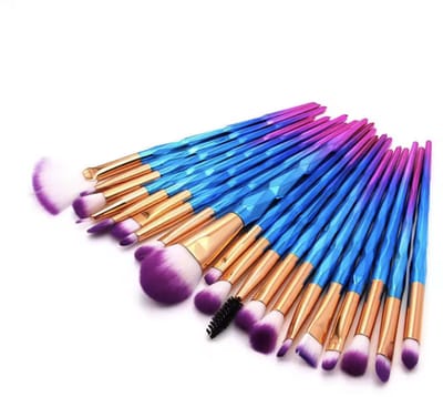 CHPN - Make-up Kwastenset - Make-up kwasten - 20-delige - Make-Up Kwasten Set - Penseeltjes - Cadeau - Make-up aanbrengen - Kwastjes - Oogschaduwkwast - Foundationkwast - Blush - Roze met blauw