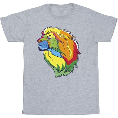 Disney Heren The Lion King Kleuren T-Shirt (Sportgrijs)