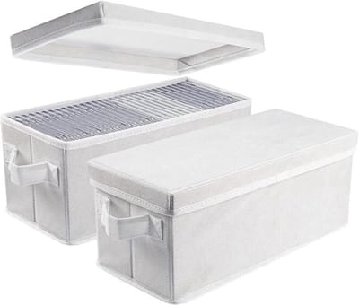 SVN® Cd Opbergdoos - Cd Opbergsysteem - Cd Koffer - Wit - 34cm x 15cm x 14cm