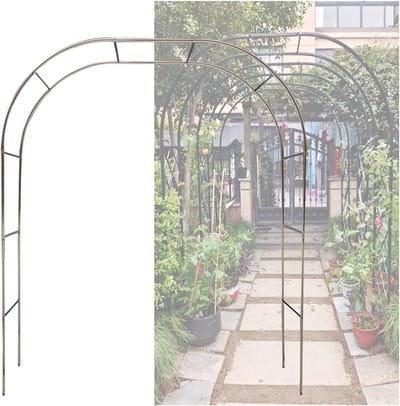 Tuinboog Klimplanten - Rozenboog Entree - Tuin Decoratie - Verstelbare Hoogte - Tot 5 Meter - Metaal