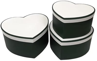 Luxe Hartvormige Cadeaudoos – L 24.5*22*12.5 cm - Wit - Elegant & Herbruikbaar – Geschenk Doos voor Sieraden, Chocolade of Valentijnscadeau