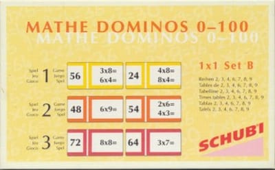 Schubi Domino Tafels 1 x 1 Set B