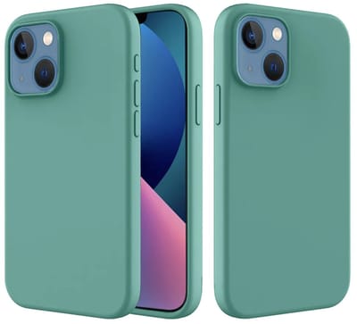 MobyDefend Hoesje - Geschikt voor iPhone 14 - Matte Siliconen Backcover - Groen
